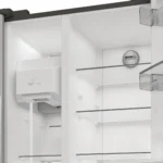 BAUKNECHT SBS IW E90 Pearl, Wasser- & Eiswürfelspender, Side by Side (578 l, E, 1790 mm hoch, Edelstahloptik) – Bild 6