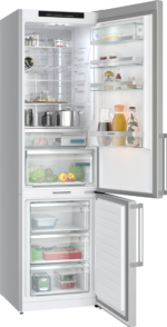 SIEMENS KG39NAIAU iQ500 Kühlgefrierkombination (A, 363 l, 2030 mm hoch, Gebürsteter Stahl antiFingerprint) – Bild 3