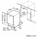SIEMENS SR63EX25KE iQ300 Geschirrspüler (vollintegrierbar, 448 mm breit, 44 dB (A), B) – Bild 2