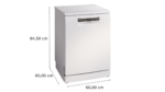 BOSCH SMS4EVW08E Serie 4 Geschirrspüler (Freistehend mit Unterbaumöglichkeit, 600 mm breit, 44 dB (A), B) – Bild 2
