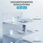 JUNG RAKS PRO AIR 12 12000BTU mobiles Klimagerät Weiß (Max. Raumgröße: 30 m², EEK: A) – Bild 6