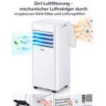 JUNG RAKS PRO AIR 9 9000BTU mobiles Klimagerät Weiß (Max. Raumgröße: 20 m², EEK: A) – Bild 5