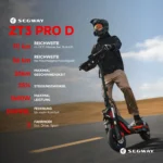 SEGWAY ZT3 Pro D E-Scooter (11 Zoll, Schwarz / Rot) – Bild 2