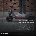 SEGWAY ZT3 Pro D E-Scooter (11 Zoll, Schwarz / Rot) – Bild 4
