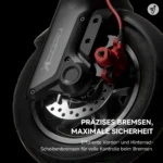 SEGWAY Ninebot F3 PRO D E-Scooter (10 Zoll, Schwarz/Silber/Rot) – Bild 5