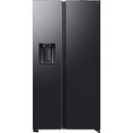 SAMSUNG RS80F66KBFEF RS80F Side-by-Side (634 l, B, 1784 mm hoch, Premium Black Steel)