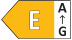 Energieeffizienzklasse E (Skala A–G) Energieeffizienzklasse E