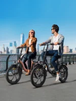 HILLMILES Mileport Kompakt-/Faltrad (Laufradgröße: 20 Zoll, Unisex-Rad, Grün) – Bild 6