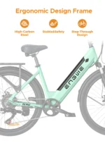HILLMILES MileCity-blue Citybike (Laufradgröße: 26 Zoll, Unisex-Rad, blue) – Bild 4