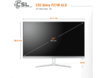 CSL Unity F27W-ALS, All-in-One-PC mit 27 Zoll Display, 8 GB RAM, 2000 GB SSD, Weiß – Image 2