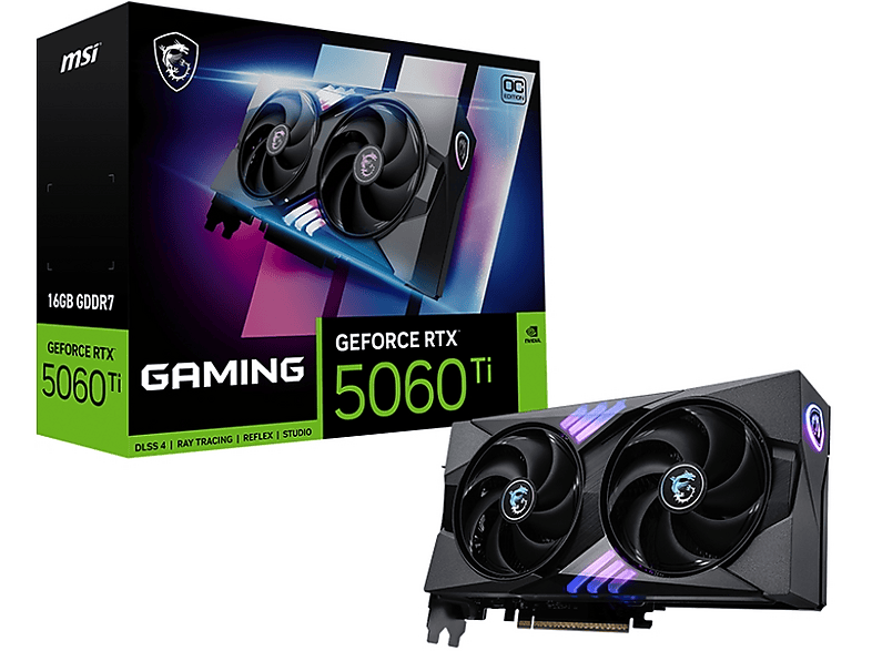 image-1718.png MSI GEFORCE RTX 5060 TI 16G GAMING OC (NVIDIA, Grafikkarte) – Image 1