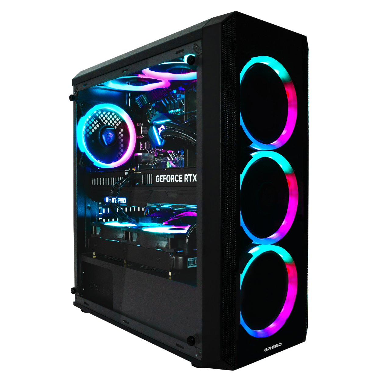 image-228.png GREED MK2 Pro AMD - 32GB RAM, Gaming PC mit AMD Ryzen™ 7 Ryzen 7 5700X Prozessor, 32 GB RAM, 1 TB SSD, NVIDIA GeForce RTX™ 5070, Windows 11 Pro – Image 1
