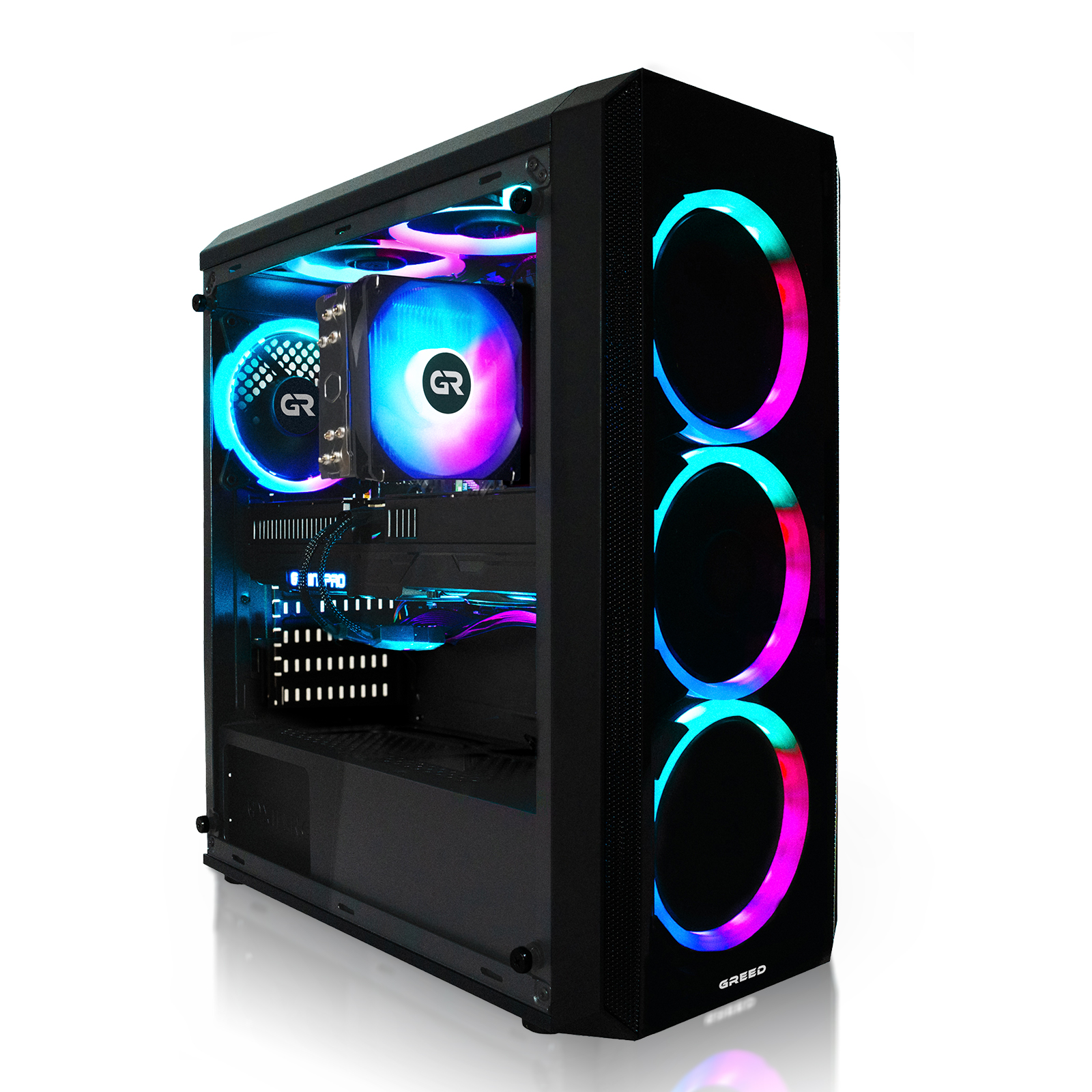 image-246.png GREED MK2 Plus AMD - 4K, Gaming PC mit AMD Ryzen™ 7 7 5700X Prozessor, 32 GB RAM, 1 TB SSD, AMD Radeon™ RX 9060 XT, Windows 11 Pro – Image 1