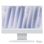 APPLE iMac (2024), MWUU3D/A, All-in-One PC mit 23.5 Zoll Display, Apple M4 Chip, 16 GB RAM, 10-Core GPU, 256 GB SSD, Silber
