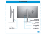 HP OmniStudio X 27-cs0770ng, All in One PC mit 27 Zoll Display, Intel® Core™ Ultra 7 Prozessor, 32 GB RAM, 1000 GB SSD, Silber – Image 4