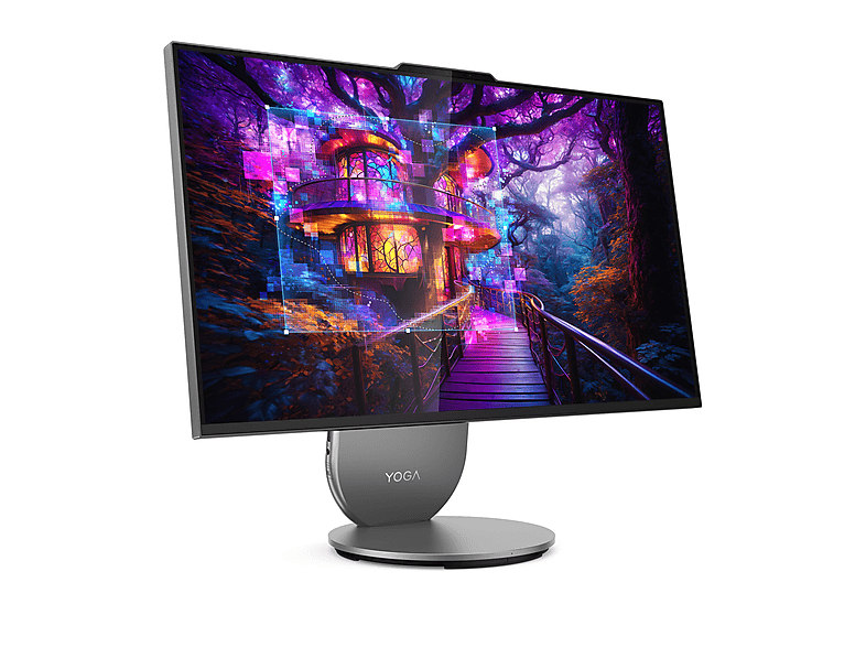 image-387.png LENOVO Yoga AIO 27IAH10, All in One PC mit 27 Zoll Display, Intel® Core™ Ultra 7 Prozessor, 16 GB RAM, 1000 GB SSD, Grau – Image 1