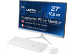 CSL Unity F27W-ALS, All-in-One-PC mit 27 Zoll Display, 16 GB RAM, 2000 GB SSD, Weiß
