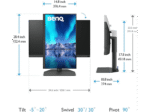 BENQ SW272U-27"/OFF/UHD 4K/60 HZ/ERGO 27 Zoll UHD 4K Monitor (5 ms Reaktionszeit , 60 Hz , 60 Hz nativ) – Image 4
