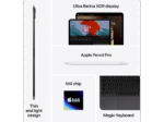 APPLE iPad Pro Wi-Fi (2024), Tablet, 1 TB, 11 Zoll, Space Schwarz – Bild 6